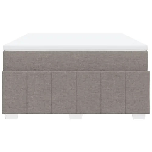 Boxspring - Krevet s oprugama i madracem smeđesivi 160x200 cm tkanina - Sivo-smeđa 160 x 200 cm Cijena