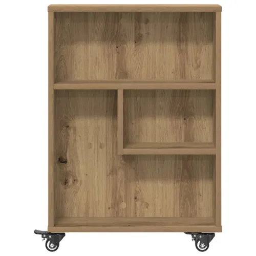 Uska kolica za pohranu boja hrasta 48x13x68cm konstruirano drvo - Artisian oak Cijena