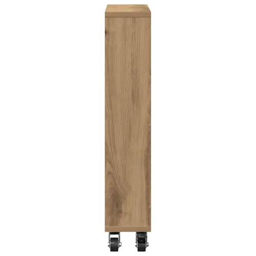 Uska kolica za pohranu boja hrasta 48x13x68cm konstruirano drvo - Artisian oak Cijena
