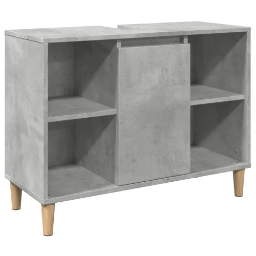 Kupaonski ormarić boja betona 80x33x60 cm od konstruiranog drva - Beton siva Cijena