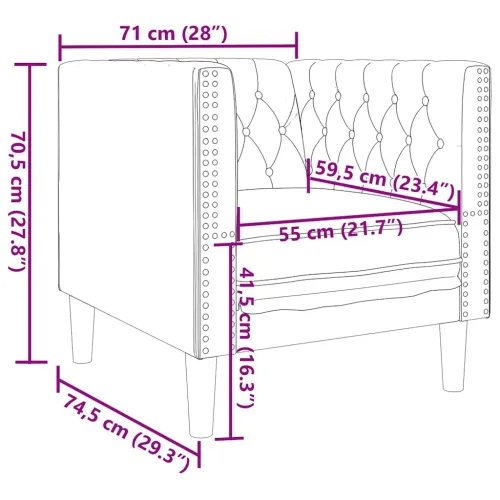 3-dijelni set sofa Chesterfield crni baršunasti - Crna 3 Cijena