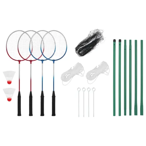 Set za badminton s 4 reketa i mrežom 620 x 151 cm Cijena