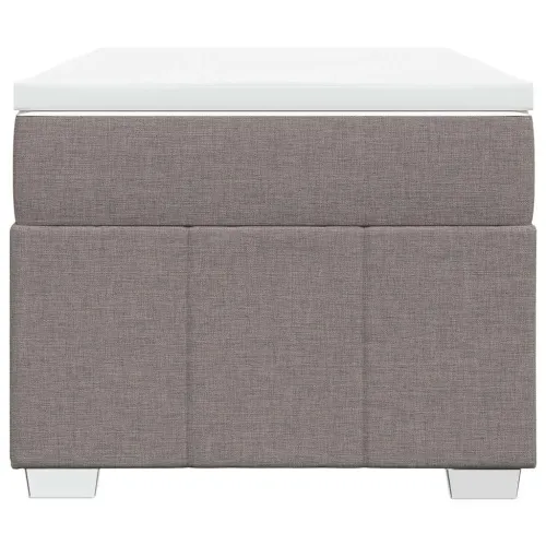 Boxspring - Krevet s oprugama i madracem smeđesivi 100 x 200 cm od tkanine - Sivo-smeđa 100 x 200 cm Cijena