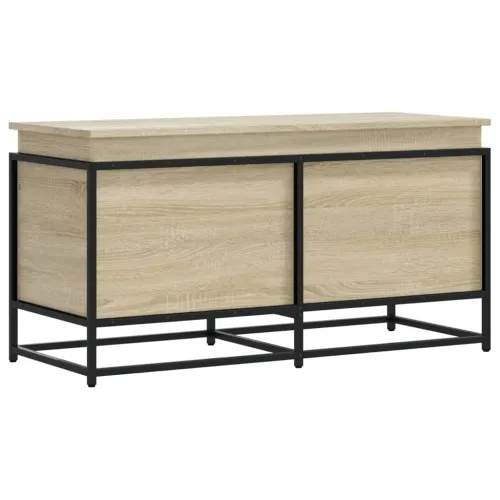 Kutija za pohranu s poklopcem 100x40x51,5 cm konstruirano drvo - Sonoma hrast 100 x 40 x 51.5 cm Cijena