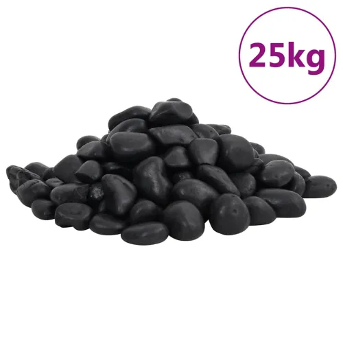 Polirani kamenčići 25 kg crni 2 - 5 cm - Crna 2-5 cm (25 kg) Crna 2-5 cm (25 kg) Cijena