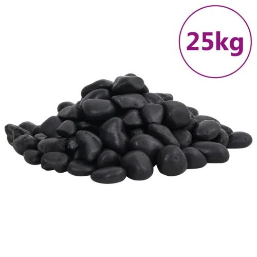 Polirani kamenčići 25 kg crni 2 - 5 cm - Crna 2-5 cm (25 kg) Crna 2-5 cm (25 kg) Cijena