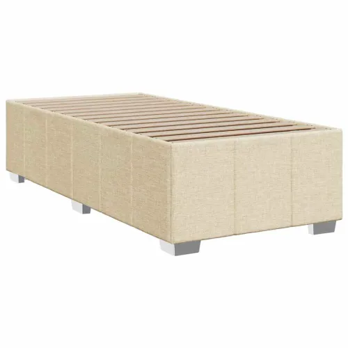 Boxspring - Krevet s oprugama i madracem krem 100 x 200 cm od tkanine - Krema 100 x 200 cm Cijena