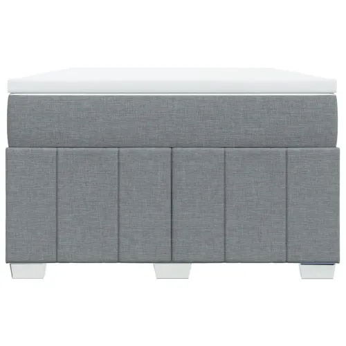 Boxspring - Krevet s oprugama i madracem svjetlosivi 120x190 cm od tkanine - Svjetlosiva 120 x 190 cm Cijena