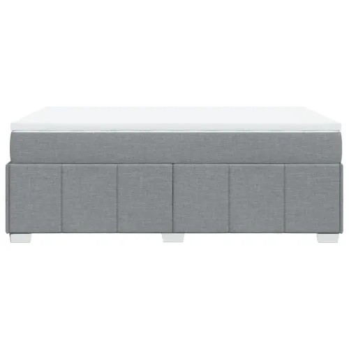 Boxspring - Krevet s oprugama i madracem svjetlosivi 120x190 cm od tkanine - Svjetlosiva 120 x 190 cm Cijena