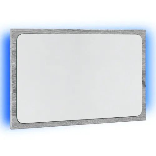 LED kupaonsko ogledalo boja sivog hrasta 60x8,5x38 cm drveno - Sivi hrast sonoma Cijena