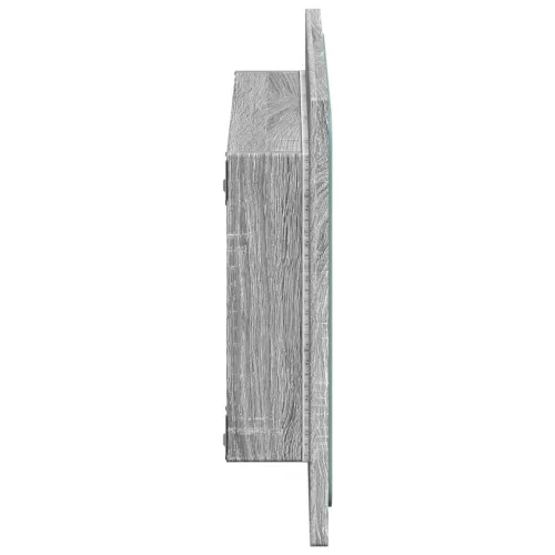 LED kupaonsko ogledalo boja sivog hrasta 60x8,5x38 cm drveno - Sivi hrast sonoma Cijena