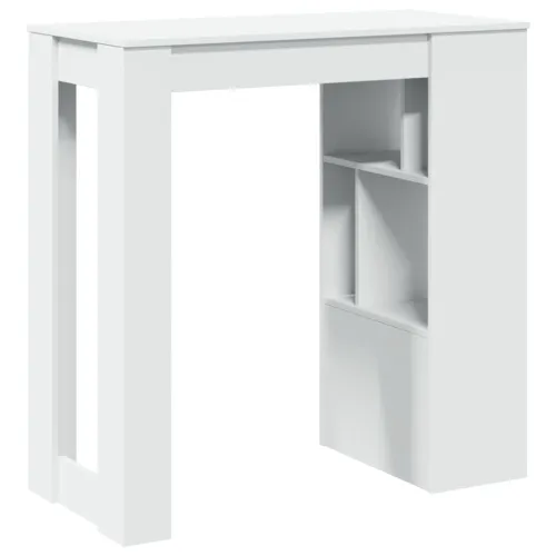 Barski stol s stalcima bijeli 102x50x103,5 cm konstruirano drvo - Bijela 1 Cijena