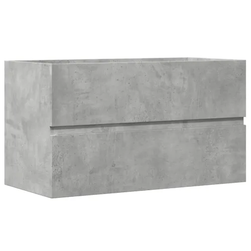 Ormarić za Lavabo - Umivaonik boja betona 90x38,5x45cm konstruirano drvo - Beton siva 90 x 38.5 x 45 cm Cijena