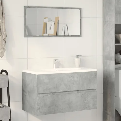 Ormarić za Lavabo - Umivaonik boja betona 90x38,5x45cm konstruirano drvo - Beton siva 90 x 38.5 x 45 cm Cijena
