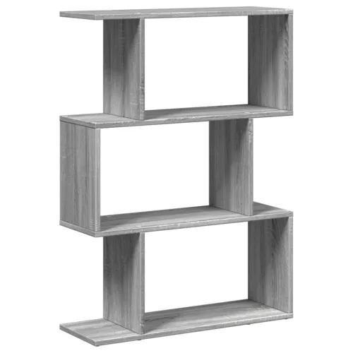 Pregrada / regal za knjige 3 razina sonoma 70x24x97 cm drveni - Sivi hrast sonoma 1 97 cm Sivi hrast sonoma Cijena