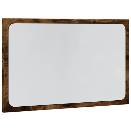 LED kupaonsko ogledalo boja dimljenog hrasta 60x8,5x38cm drveno - Dimljeni hrast Cijena