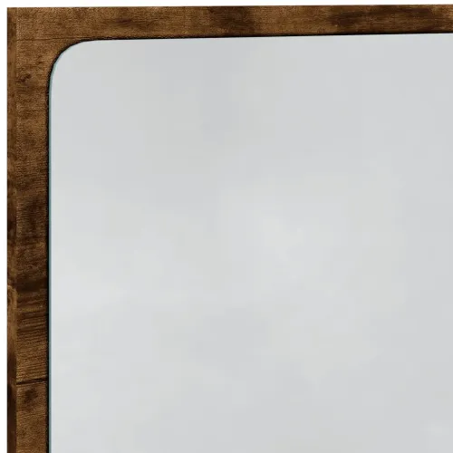 LED kupaonsko ogledalo boja dimljenog hrasta 60x8,5x38cm drveno - Dimljeni hrast Cijena