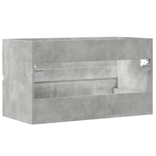 Kupaonski viseći ormarić siva boja betona 80x38,5x45 cm drveni - Beton siva 80 x 38.5 x 45 cm Cijena