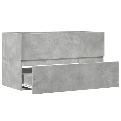 Kupaonski viseći ormarić siva boja betona 80x38,5x45 cm drveni - Beton siva 80 x 38.5 x 45 cm Cijena