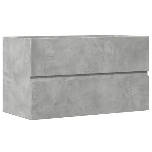 Kupaonski viseći ormarić siva boja betona 80x38,5x45 cm drveni - Beton siva 80 x 38.5 x 45 cm Cijena