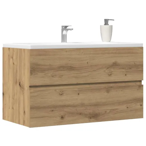 Kupaonski viseći ormarić boja hrasta 80 x 38,5 x 45 cm drveni - artisian oak 80 x 38.5 x 45 cm 1 1 Cijena