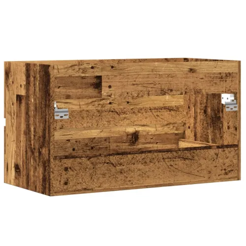 Kupaonski viseći ormarić boja starog drva 80x38,5x45 cm drveni - Staro drvo 80 x 38.5 x 45 cm Cijena