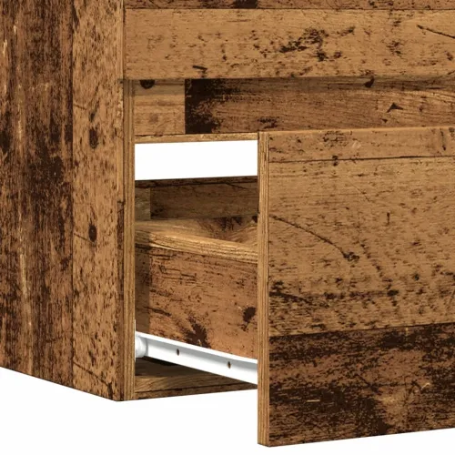 Kupaonski viseći ormarić boja starog drva 80x38,5x45 cm drveni - Staro drvo 80 x 38.5 x 45 cm Cijena