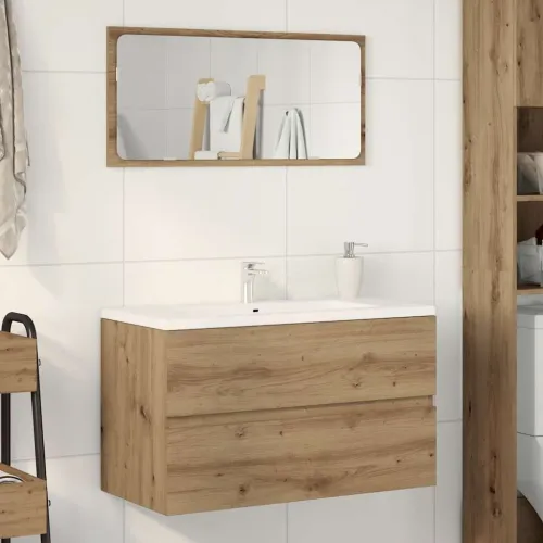 Ormarić za Lavabo - Umivaonik boja artisian hrast 90x38,5x45 cm drveni - Artisian oak 90 x 38.5 x 45 cm Cijena