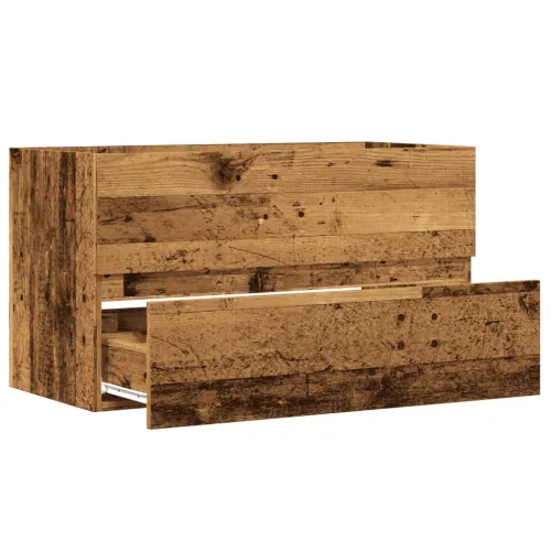 Ormarić za Lavabo - Umivaonik boja drva 90x38,5x45 cm konstruirano drvo - Staro drvo 90 x 38.5 x 45 cm Cijena