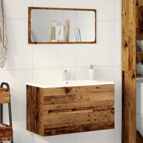 Ormarić za Lavabo - Umivaonik boja drva 90x38,5x45 cm konstruirano drvo - Staro drvo 90 x 38.5 x 45 cm Cijena