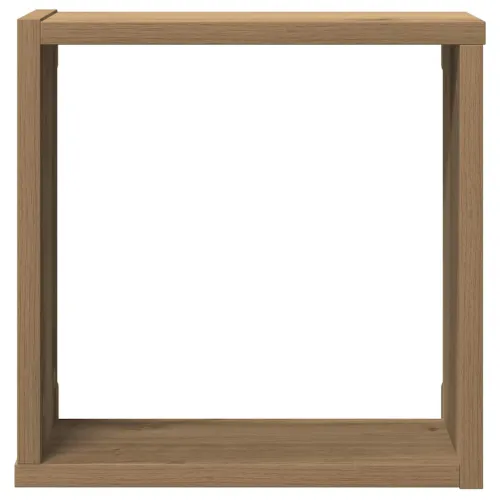 Kockaste zidne police 2 kom boja hrasta 30x15x30 cm drvene - Hrast artisan 30 x 15 x 30 cm 2 Cijena
