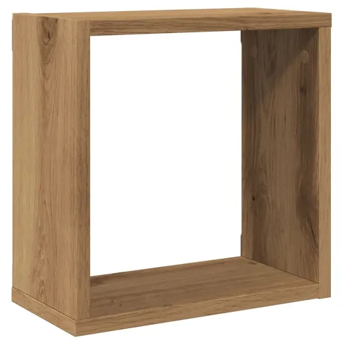 Kockaste zidne police 4 kom boja hrasta 30x15x30 cm drvene - Hrast artisan 30 x 15 x 30 cm 4 Cijena