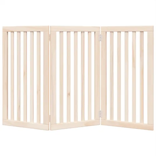 Vrata za pse Sklopiva 3 Panela 150 cm Drvo Topole - Prirodna 50 x 90 x 2 cm 3 Cijena