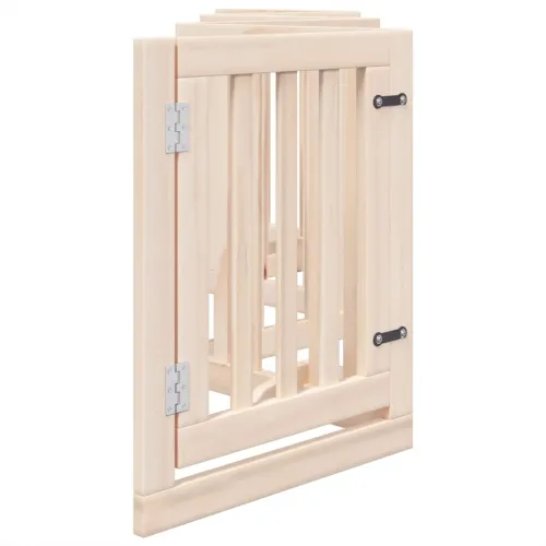 Vrata za pse s vratima sklopiva 6 panela 300 cm drvo topole - Prirodna 50 x 60 x 2 cm 6 Cijena