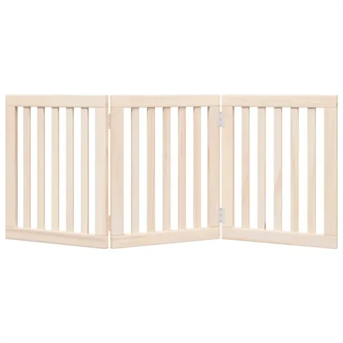 Vrata za pse Sklopiva 3 Panela 150 cm Drvo Topole - Prirodna 50 x 60 x 2 cm 3 Cijena