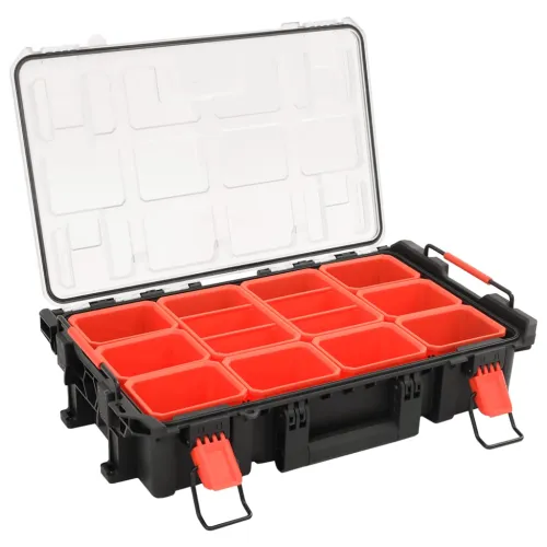 Prijenosni kovčeg crni 55,5x34,5x13,5 cm od PP-a - 55.5 x 34.5 x 13.5 cm Cijena