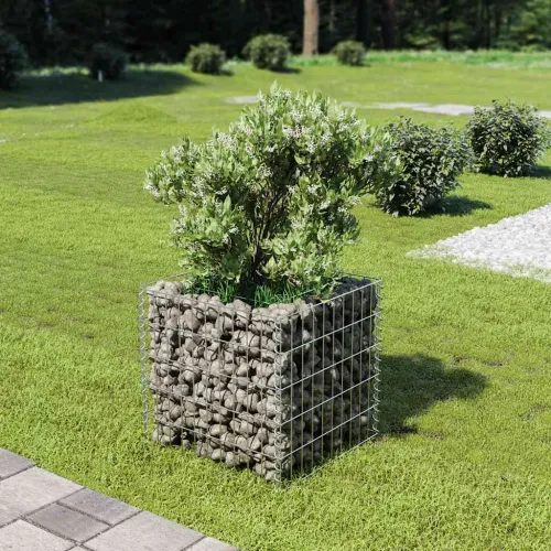 Gabionska sadilica od pocinčanog čelika 50 x 50 x 50 cm - 50 x 50 x 50 cm 1 Cijena