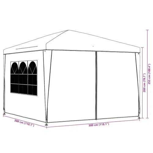Šator za svadbe - šator za zabave 3 x 3 m zeleni - Zelena 3 x 3 m Cijena