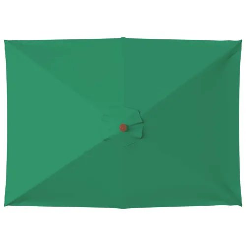 Vanjski suncobran s drvenim stupom 150 x 200 cm zeleni - Zelena Cijena