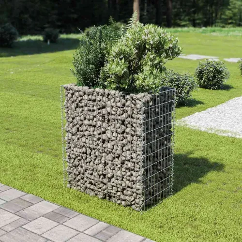 Gabionska sadilica od pocinčanog čelika 90 x 50 x 100 cm - 90 x 50 x 100 cm Cijena
