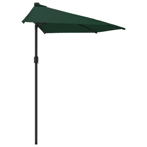 Balkonski suncobran s aluminijskom šipkom 300 x 155 cm zeleni - Tamnozelena Cijena