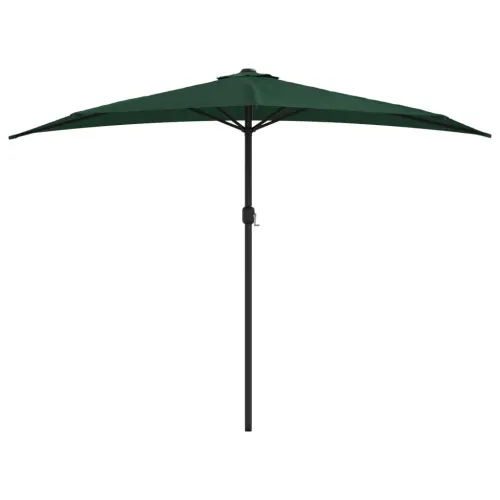 Balkonski suncobran s aluminijskom šipkom 300 x 155 cm zeleni - Tamnozelena Cijena