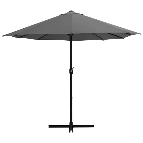 Vrtni suncobran s aluminijskom šipkom 460 x 270 cm antracit - Antracit Cijena