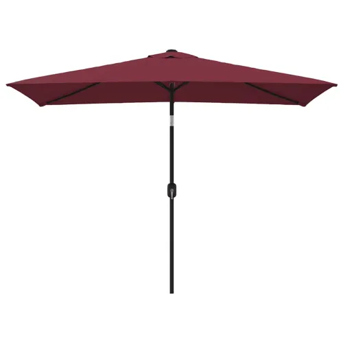 Vanjski suncobran s metalnim stupom 300 x 200 cm bordo - Crvena Cijena