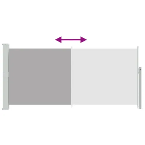 Uvlačiva bočna tenda 140 x 314 cm siva - Siva 140 x 300 cm 1 Siva Cijena