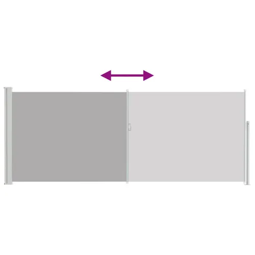 Uvlačiva bočna tenda 117x314 cm siva - Siva 117 x 300 cm 1 Siva Cijena