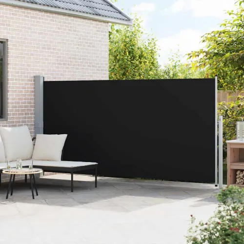 Uvlačiva bočna tenda 160 x 514 cm crna - Crna 160 x 500 cm Cijena