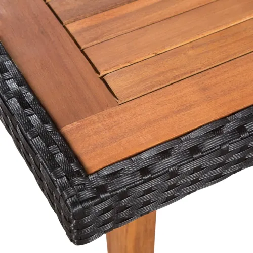 Vrtna garnitura - 5-dijelni vrtni blagovaonski set od poliratana crno smeđi Cijena