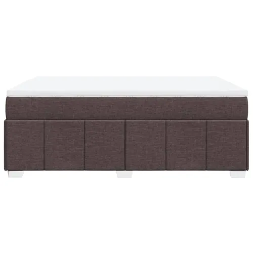 Boxspring - Krevet s oprugama i madracem tamnosmeđi 160x200 cm tkanina - Tamno smeđa 160 x 200 cm Cijena