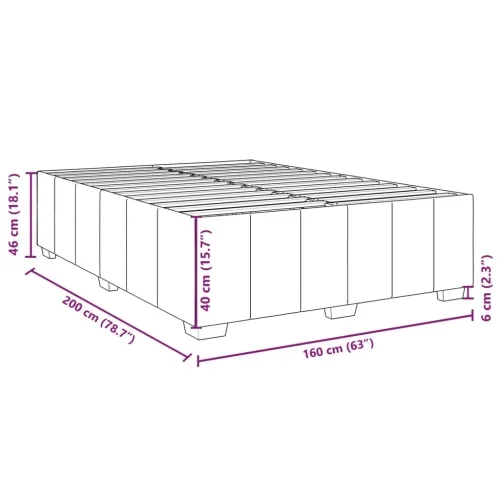 Boxspring - Krevet s oprugama i madracem tamnosmeđi 160x200 cm tkanina - Tamno smeđa 160 x 200 cm Cijena